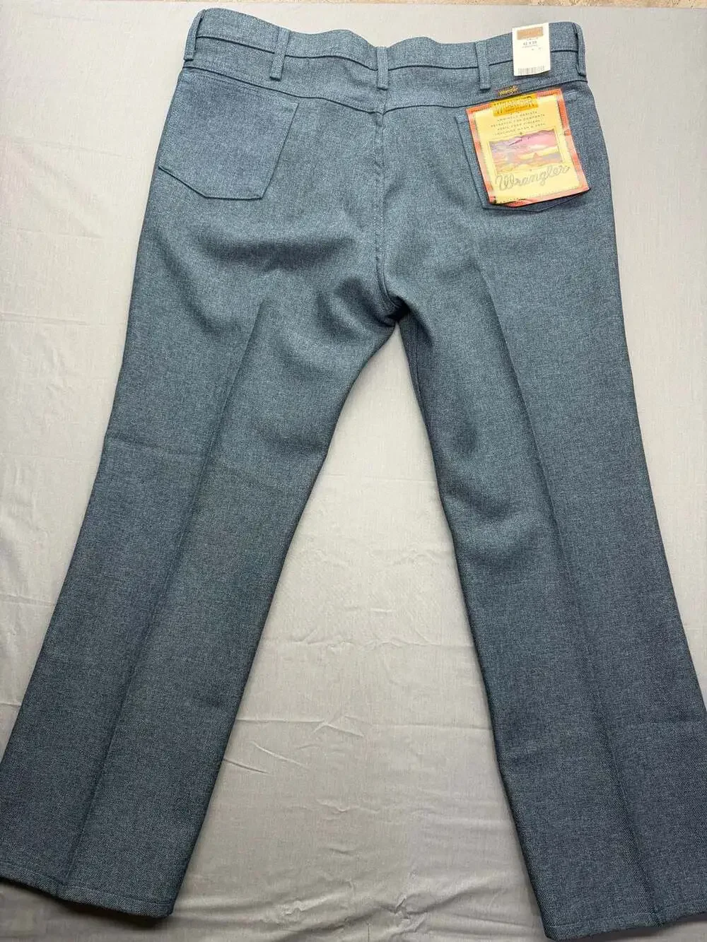 Vintage style Wrangler Wrancher Dress Jeans Polyester Bootcut Pants